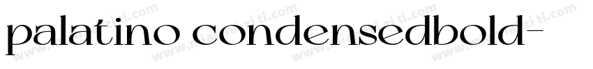 palatino condensedbold字体转换